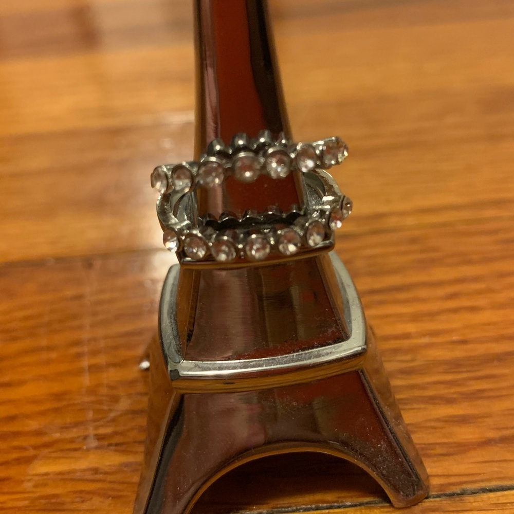 Split Rhinestone Ring